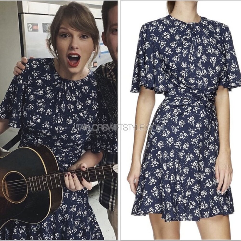 LOVER Mimosa Mini Floral Black Viscose Dress Size 8